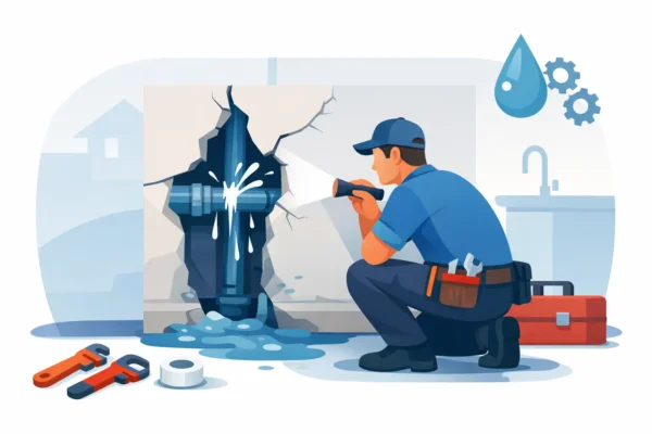 Cómo resolver una fuga detrás de la pared